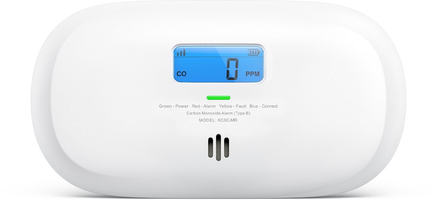 X-Sense XC0C-MR Slimme koolmonoxidemelder met WiFi - Link+ Pro - Werkt via app - Draadloos RF koppelbaar - LCD Display - CO melder