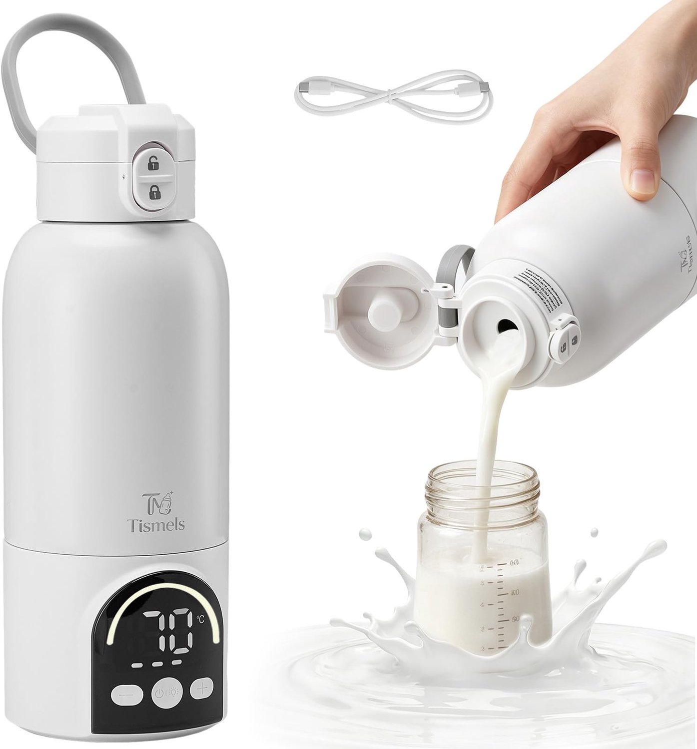 Draagbare Flessenwarmer 500ml met 140W Verwarming