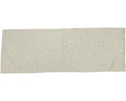 Gordijnen, korte gordijnen, raamsjaal, raamgordijn, polyester gordijnen voor keuken, badkamer, woonkamer, 100 x 50 cm, beige