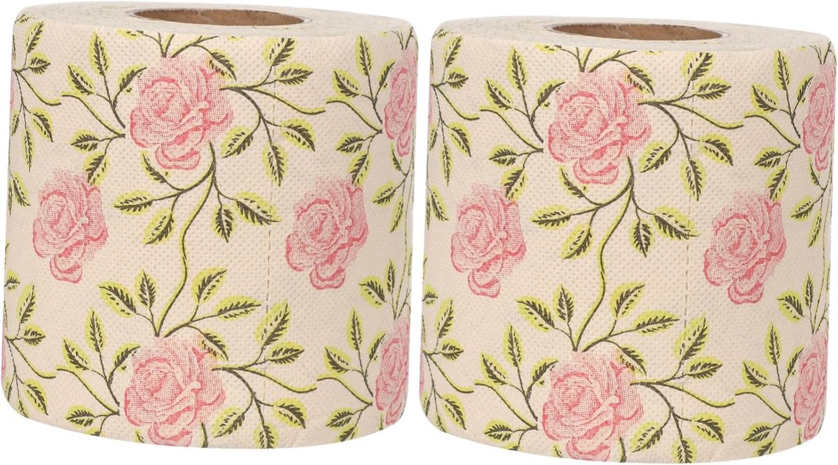 Toiletpapier met Rozenprint Decoratieve Bloemenpatronen Vervagingsbestendig Creatief voor Badkamer Keuken Kantoor Reizen voor Thuis Hotelgebruik