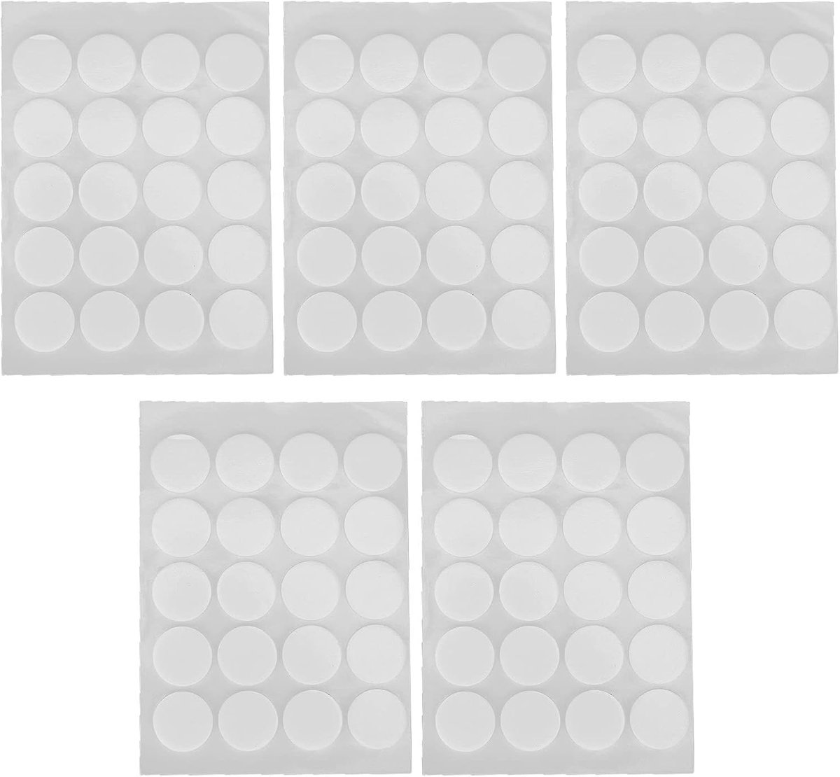 200 stuks kaarslontstickers van hittebestendige lijm voor eenvoudig kaarsen maken 20 mm 1 mm schuimsticker (White Bottom)