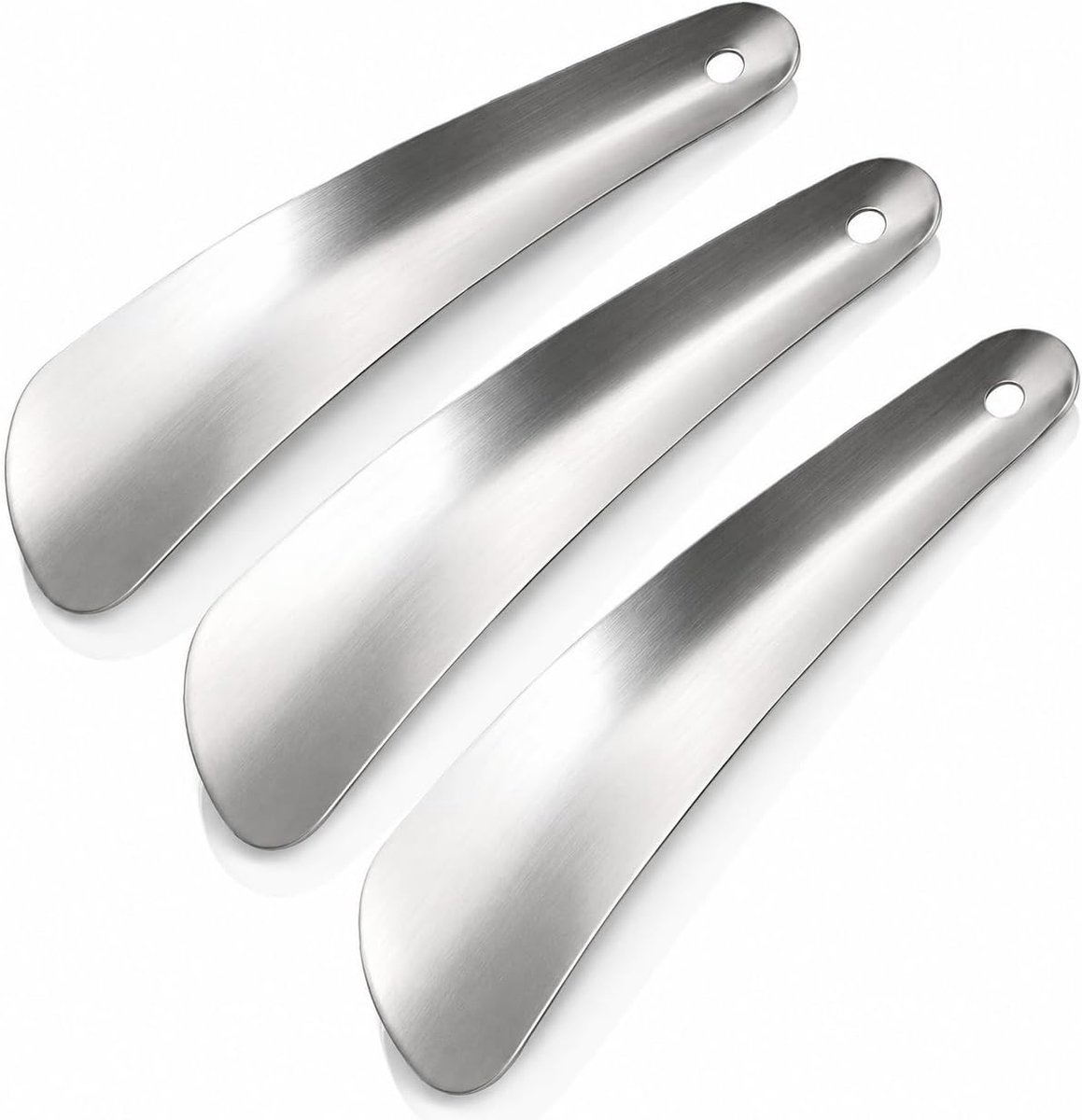3 stuks voetschoenen van roestvrij staal, 16 cm, kort, metaal, met ophanghaak, accessoires voor heren en dames, laarzen, schoenen en dagelijks gebruik