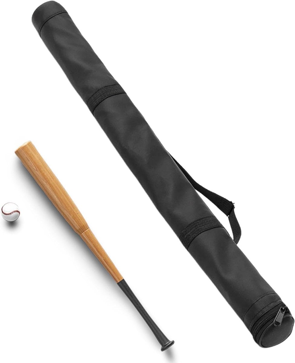 Beschermtas voor softbalknuppel, bescherming voor honkbalknuppel, 81 cm, licht PU-materiaal, krasbestendig ontwerp, opslag van capaciteit, gebruik van de app