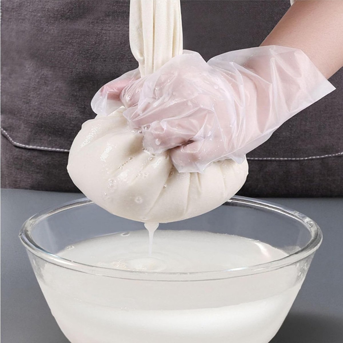 Set van 10 Ultra-fijne Katoenen Kaasdoeken 60x60cm voor Zeven, Koken en Bakken