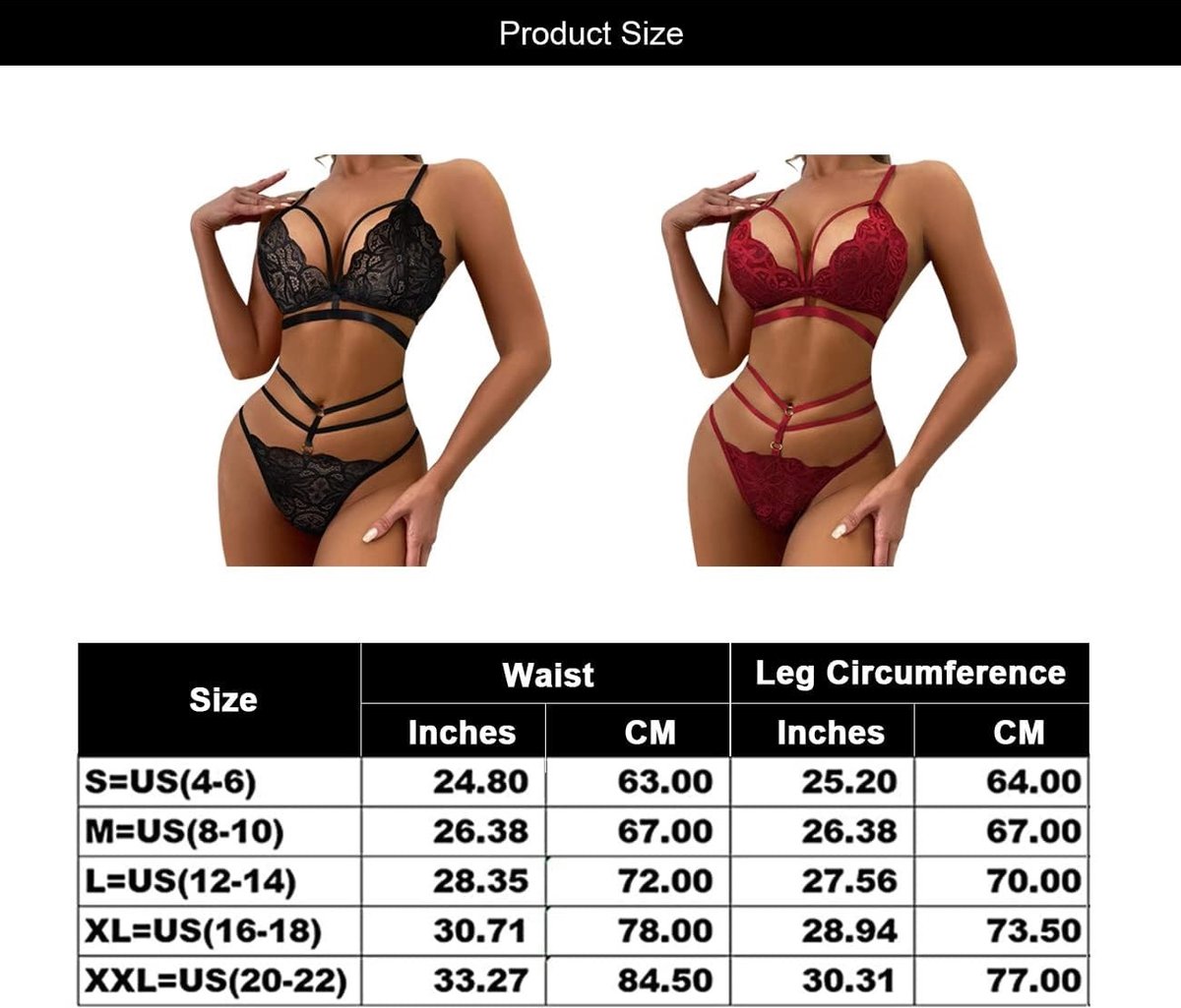 Verleidelijke Lingerieset voor Vrouwen met Kant - Geborduurde Bh en String - 2-delige Pyjama Set voor Romantische Avonden en Speciale Gelegenheden