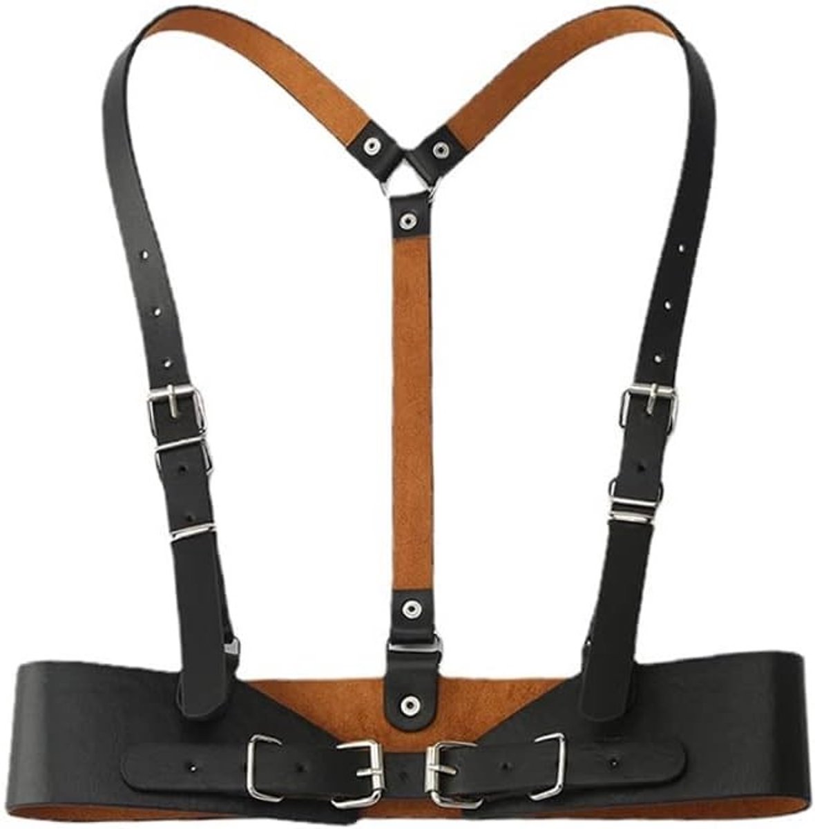 Punk Leren Body Chain Harness voor Dames - Verstelbare Gothic Body Jewelry voor Cosplay, Rave en Halloween Kostuums