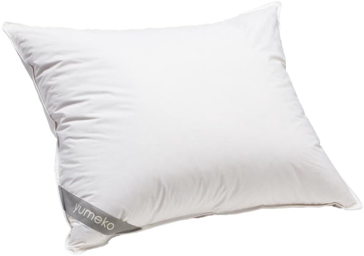 Yumeko hoofdkussen gerecycled halfdons 60x70 zacht - Biologisch & ecologisch