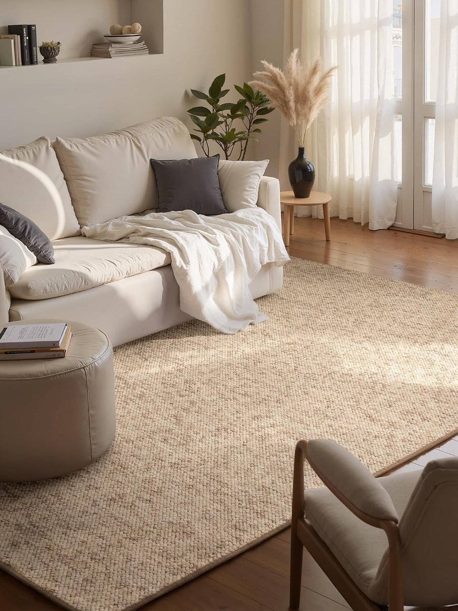 Tapijtloper - 80 x 150 cm - Polypropeen - Laagpolig - Vloerverwarming - Crème