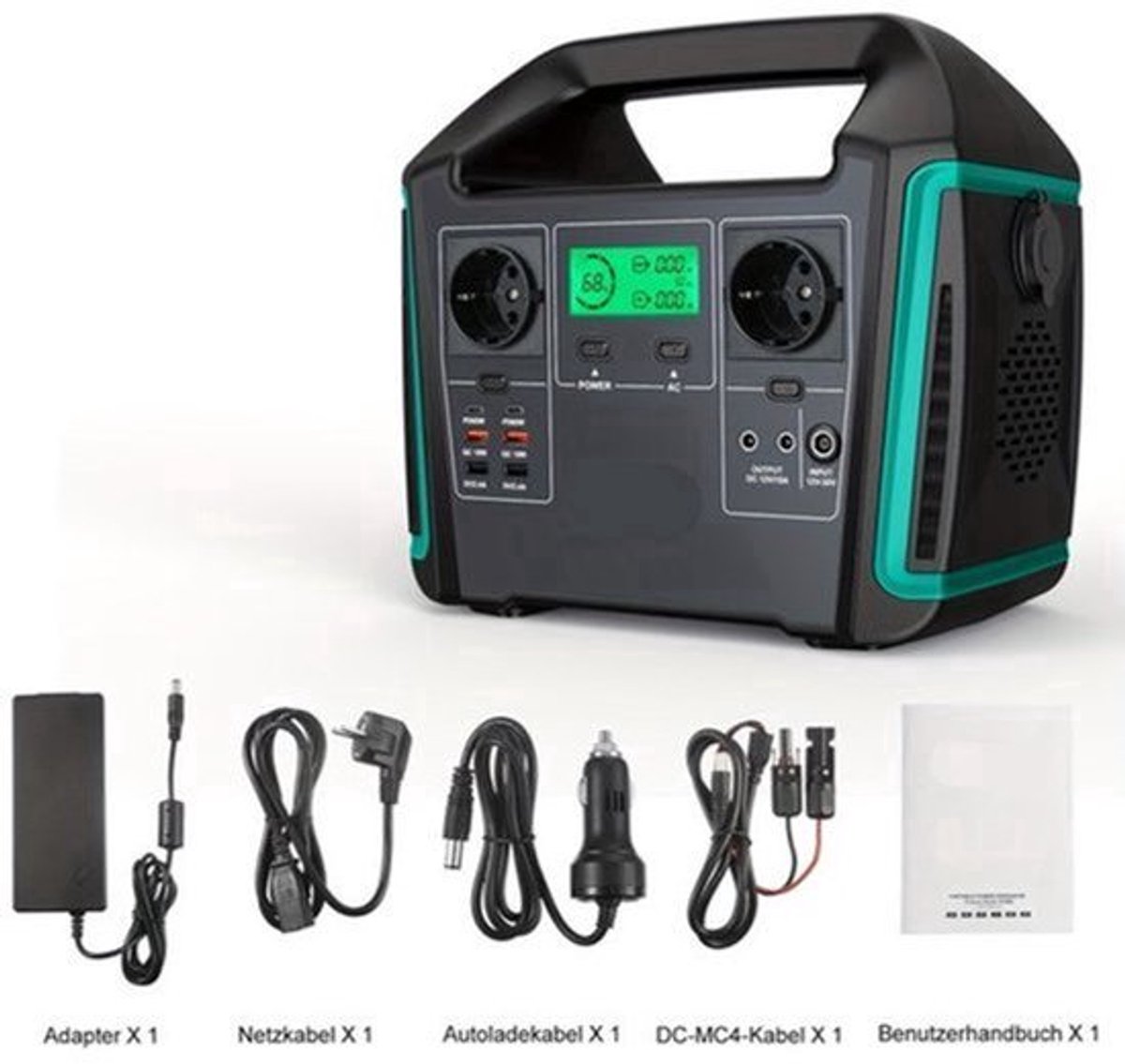 Powerstation – Draagbare Accu – Mobiele Energiebron – Zonne-energie Generator – 725 Wh Capaciteit – Snelle USB-C Oplader