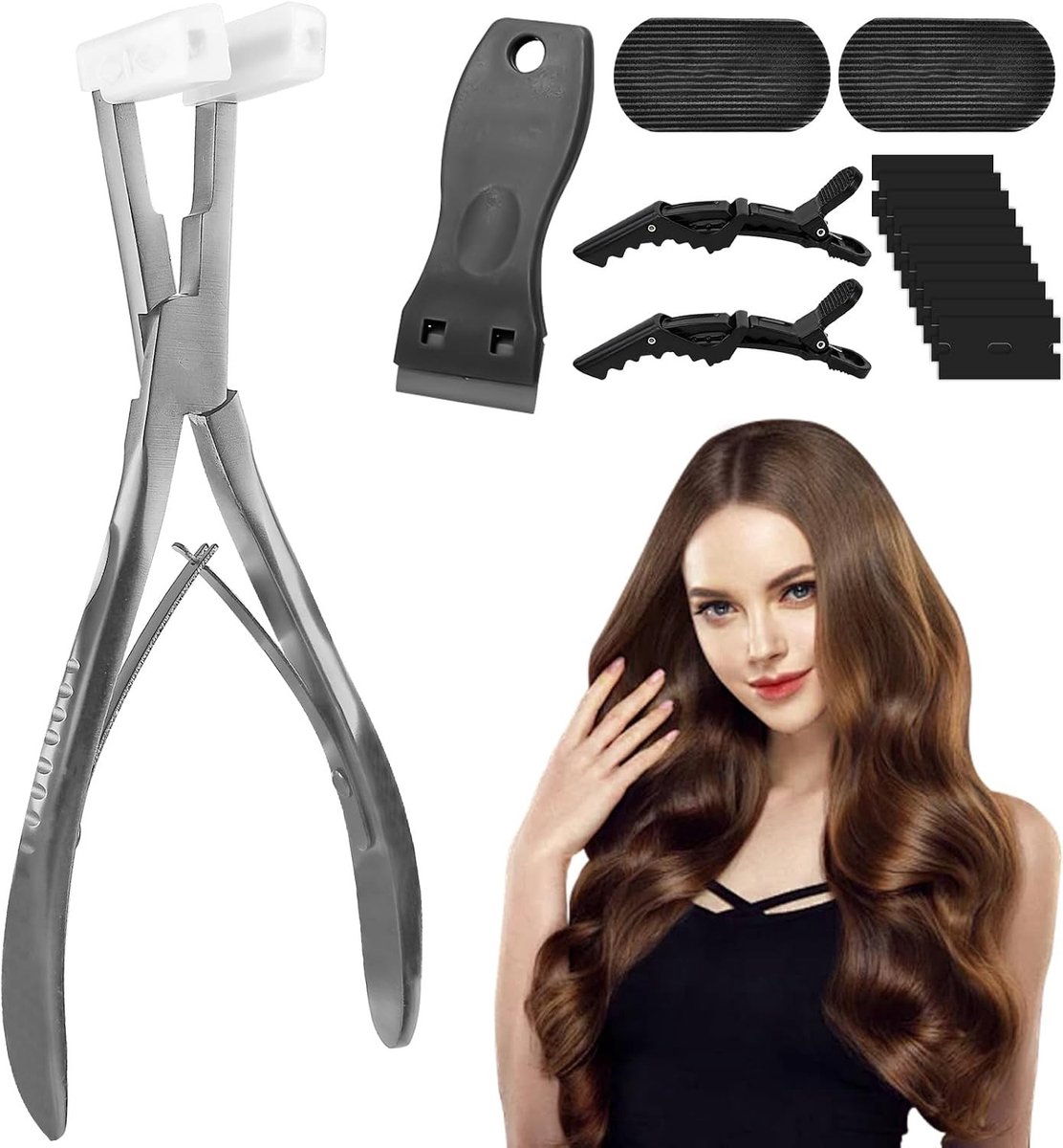 Tape-in Haarextensions voor Professionele Styling, Echte Haarverlenging, Duurzaam en Gemakkelijk te Installeren