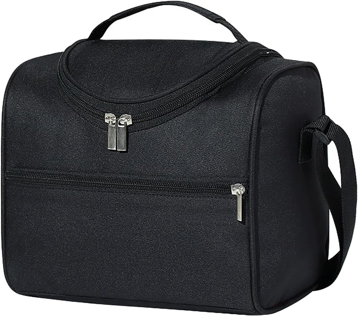 Lunchtas - Zwart - Geïsoleerde Voedselcontainer voor Werk en Reizen