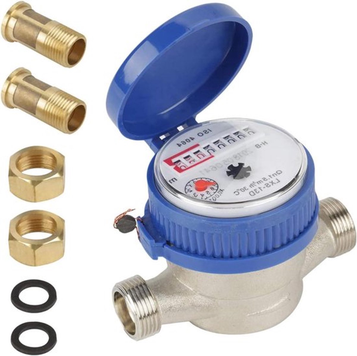 Allecta - Enkele stroom watermeter 15 mm voor koudwater in huis en tuin