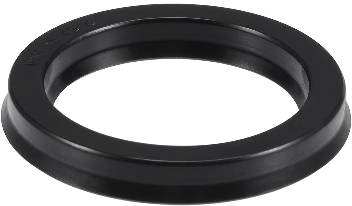 Radiale asafdichtingen voor hydraulische cilinders, NBR olieafdichtingen, 35mm ID x 45mm OD, 6mm breedte, zwart rubber