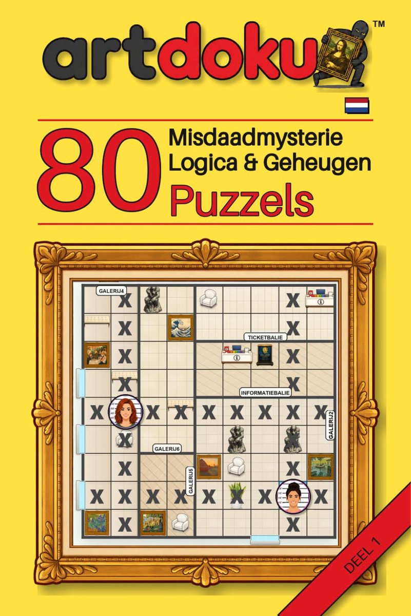 Artdoku: 80 Kunstroofmysteries in sudokustijl voor volwassenen - ShopVlot