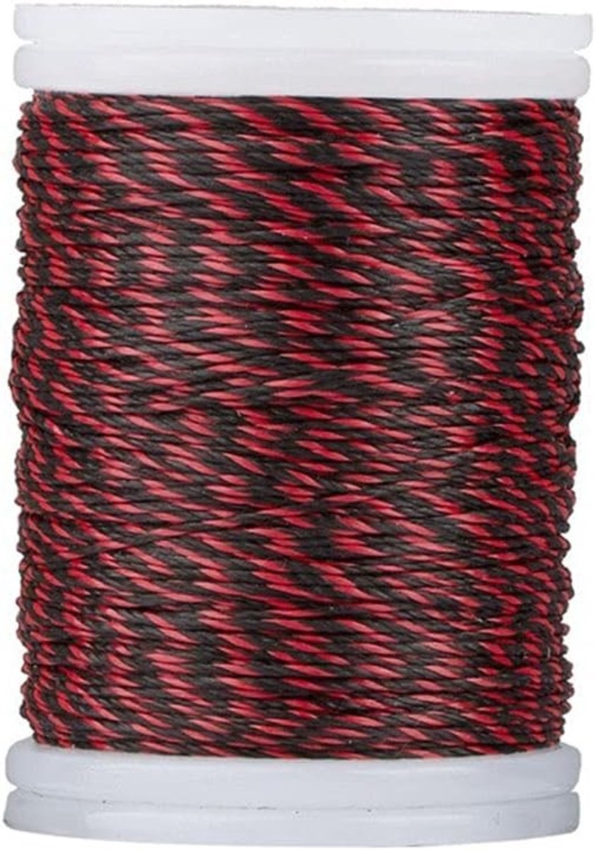 110m Boogkoord Draad en Duurzaam Nylon Koord voor Boogstring en Boogbenodigdheden Geschikt voor Buitensporten (rood en zwart)