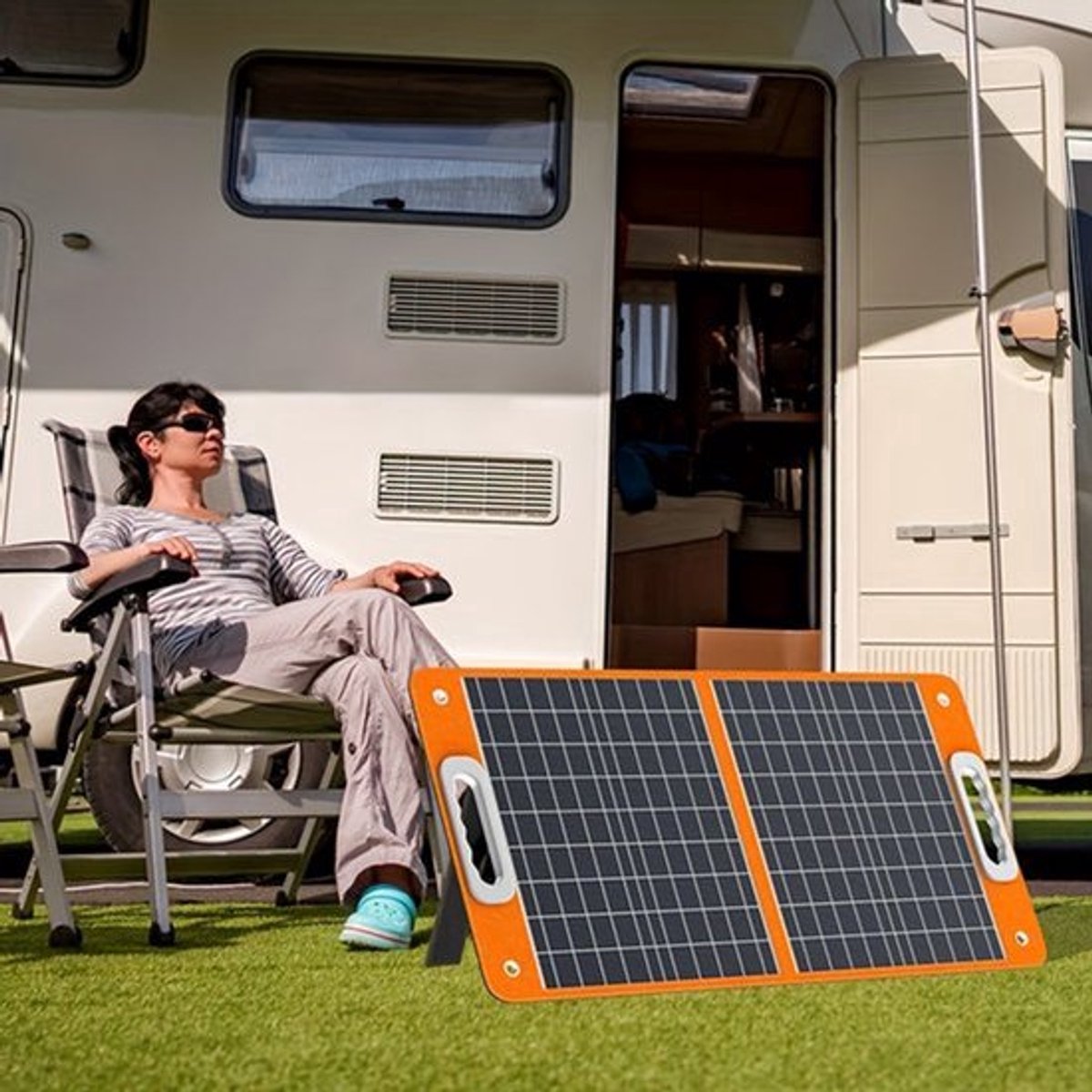 Draagbare Solar Powerstation – Zonne-accu – Mobiele Batterij – Energiecentrale – 200W Output – 151Wh Capaciteit