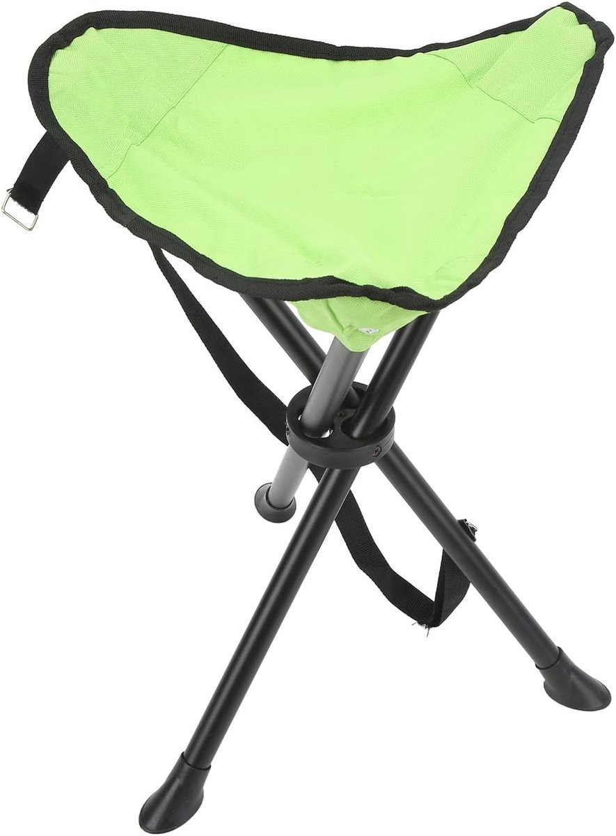 Vouwbare Tripod Kruk met 200kg Draagvermogen - Antislip, Stabiele Stoel voor Vissen, Kamperen en Buitenactiviteiten