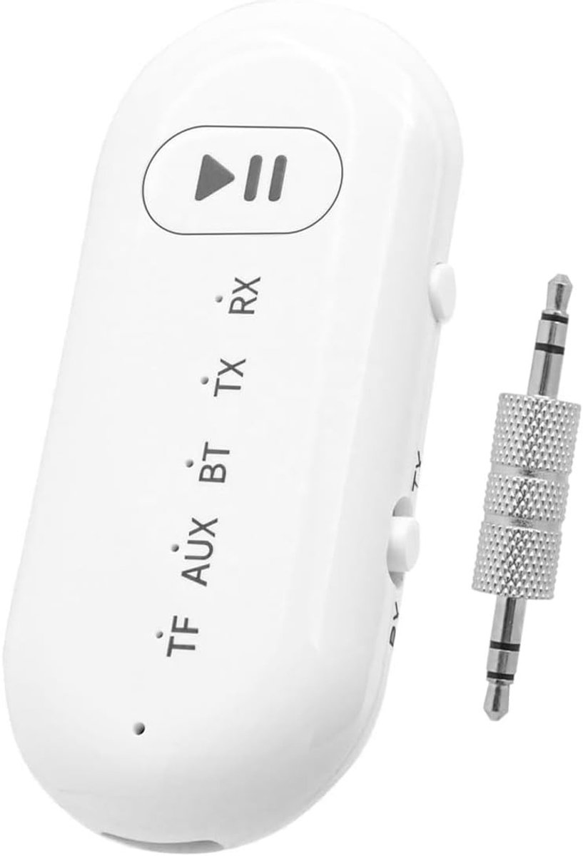 Bluetooth Transmitter en Receiver, 2-in-1 Draadloze Adapter met 3.5mm AUX voor TV, PC, Hoofdtelefoon en Luidspreker