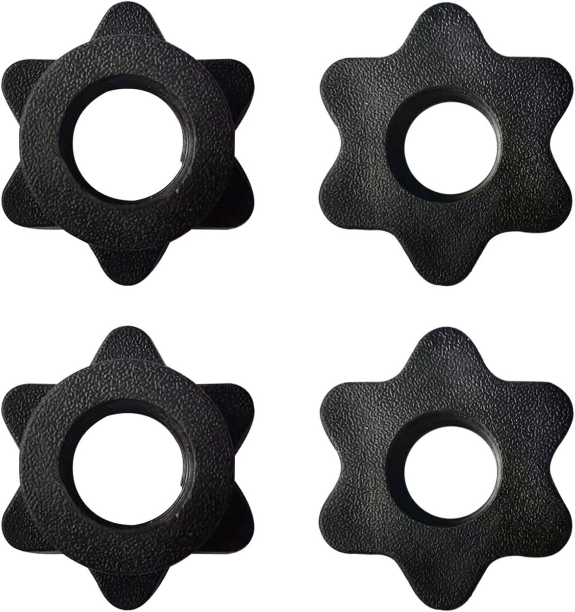 Pack van 4 Dumbbell Clips en Barbell Clips - 25mm Opening voor Fitness en Krachttraining Accessoires