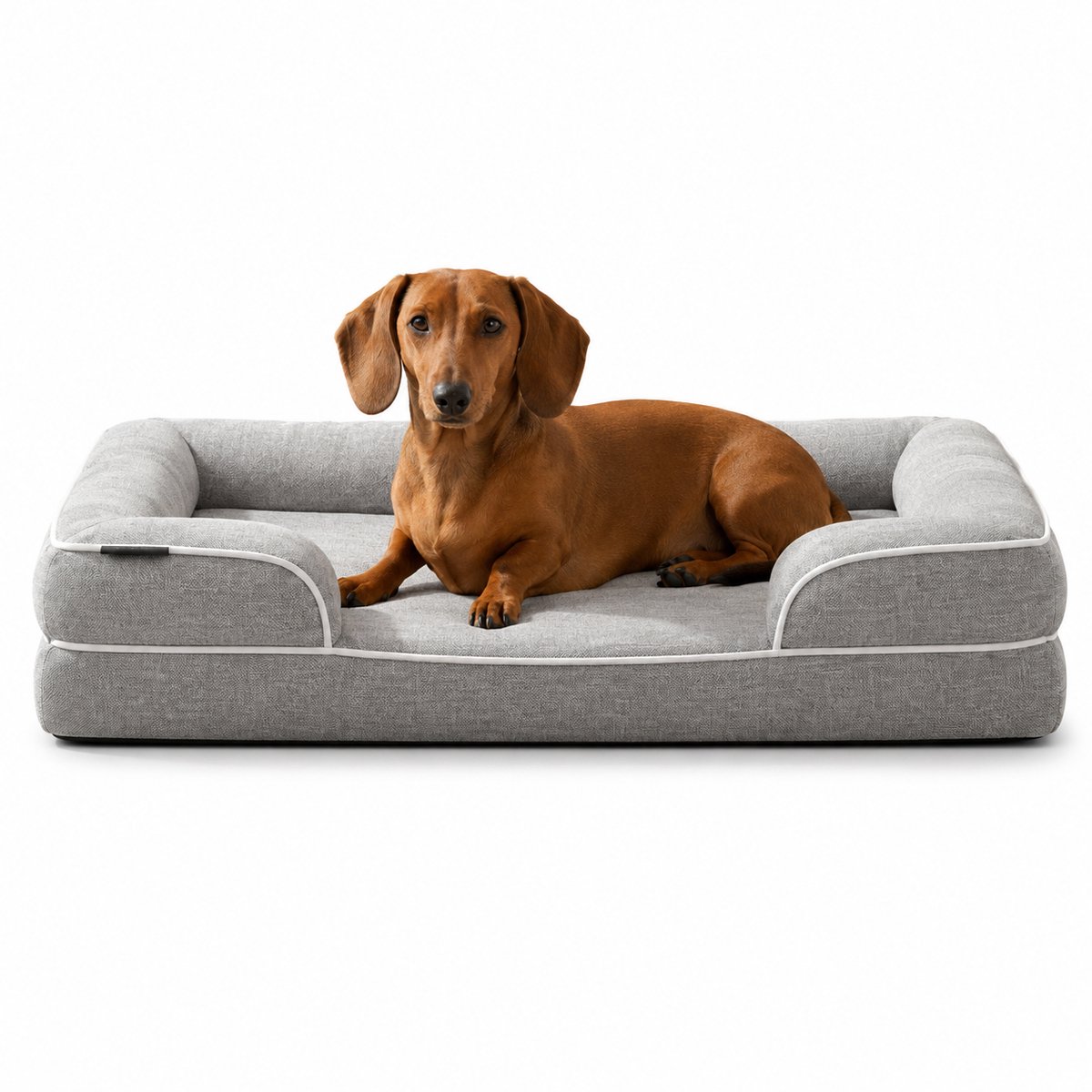 belviona Hondenbed orthopedisch, memoryfoam, antislip & waterafstotend 89x63x17 cm