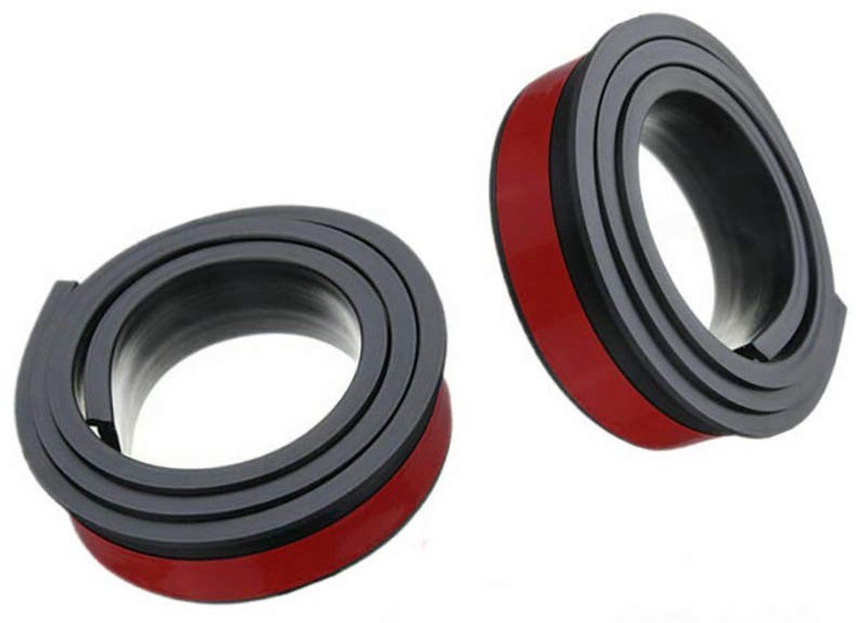 Universele Rubber Auto Wiel Covers - 1.5M Anti-Collision Strips en Spatbord Bescherming (Zwart)