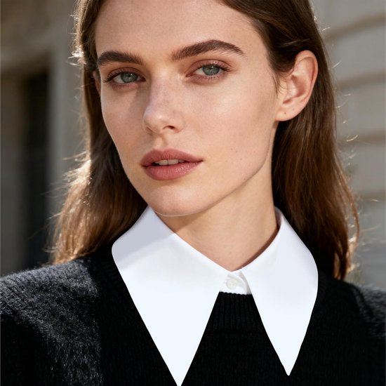 3 Stuks Nep Kraag Afneembare Half Shirt Vrouwen Half Shirt Vrouwen Nep Kraag Afneembare Blouse Valse Blouse Top — afbeelding 2