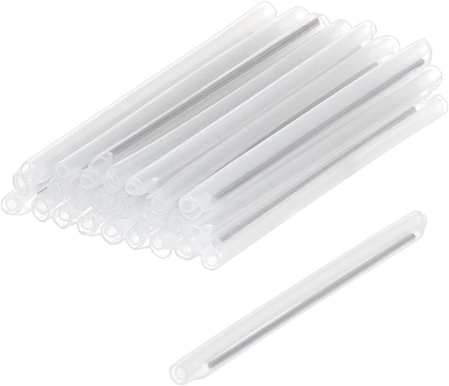 300 Stuks Duidelijke PVC Warmte Krimpbare Slang, 155mm Beschermhoes voor Glasvezel, 4mm Diameter Krimpbeschermer