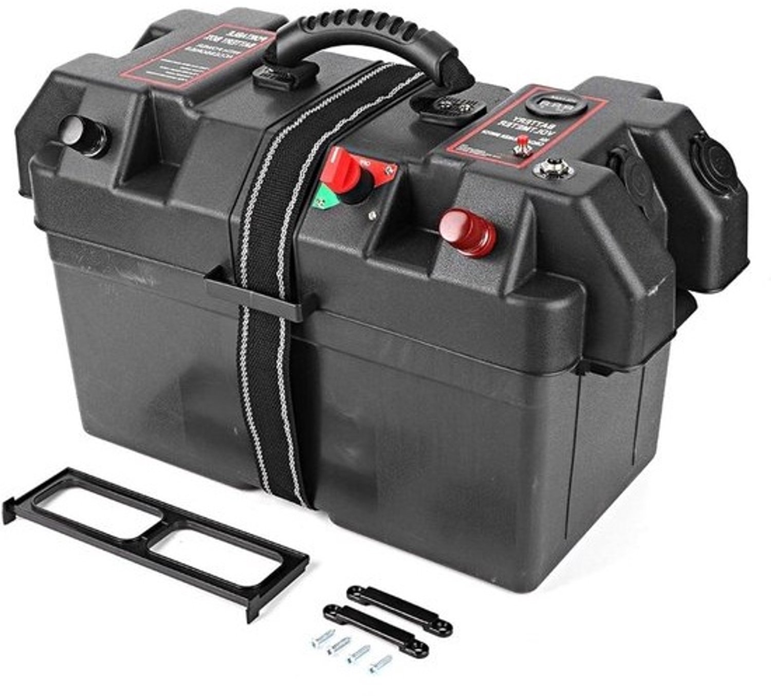 Accubak voor trollingmotor - USB en 12V-laadpoort