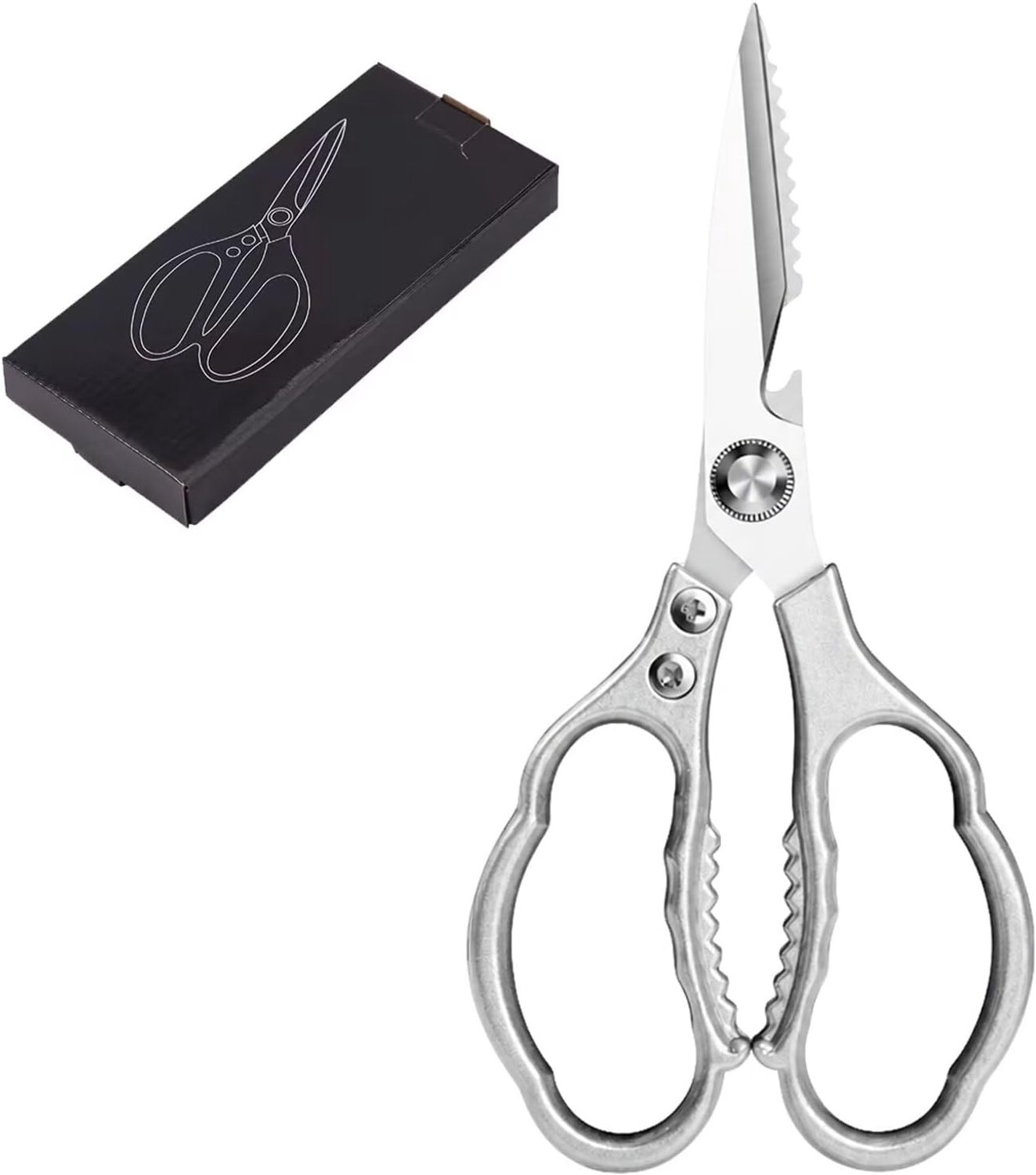 Keukenschaar multifunctioneel - roestvrij staal - ergonomische grip - ideaal voor gevogelte - ShopVlot