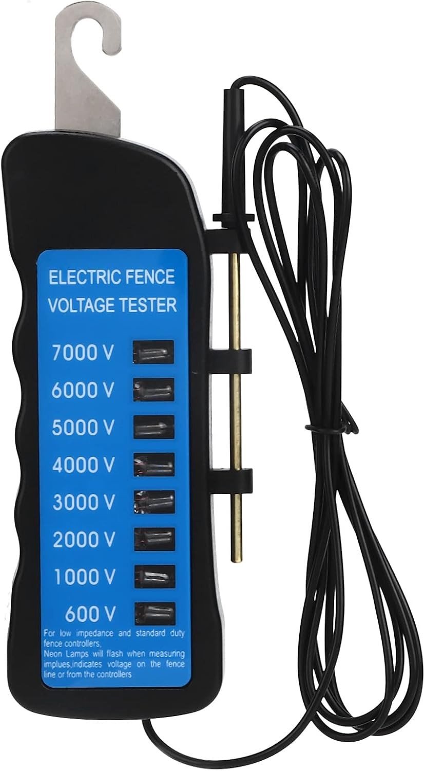 Voltage Tester voor Elektrische Omheiningen - Hoogspanning 600 tot 7000V - Foutzoeker voor Tuin en Dierenbeveiliging