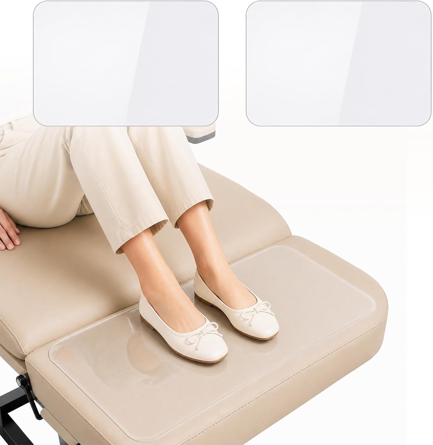 PVC-hygiënische voetsteun voor massage, 2 sets 60 × 40 cm