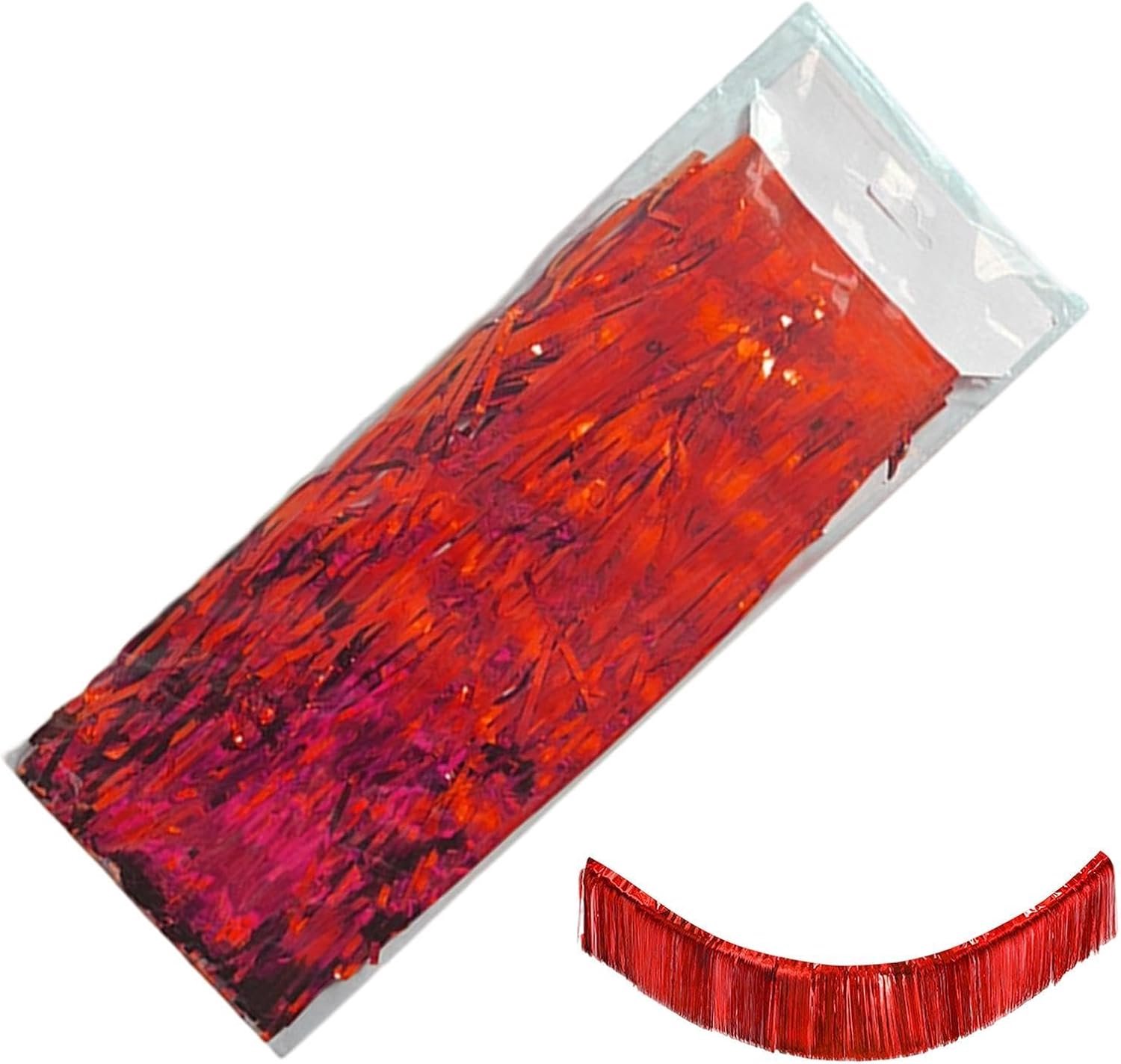 Générique Slinger met franjes, 30 x 300 cm, accessoires voor feestachtergrond, slinger met franjes, voor bruiloft, verjaardag, afstudeerfeest, carnaval, feest