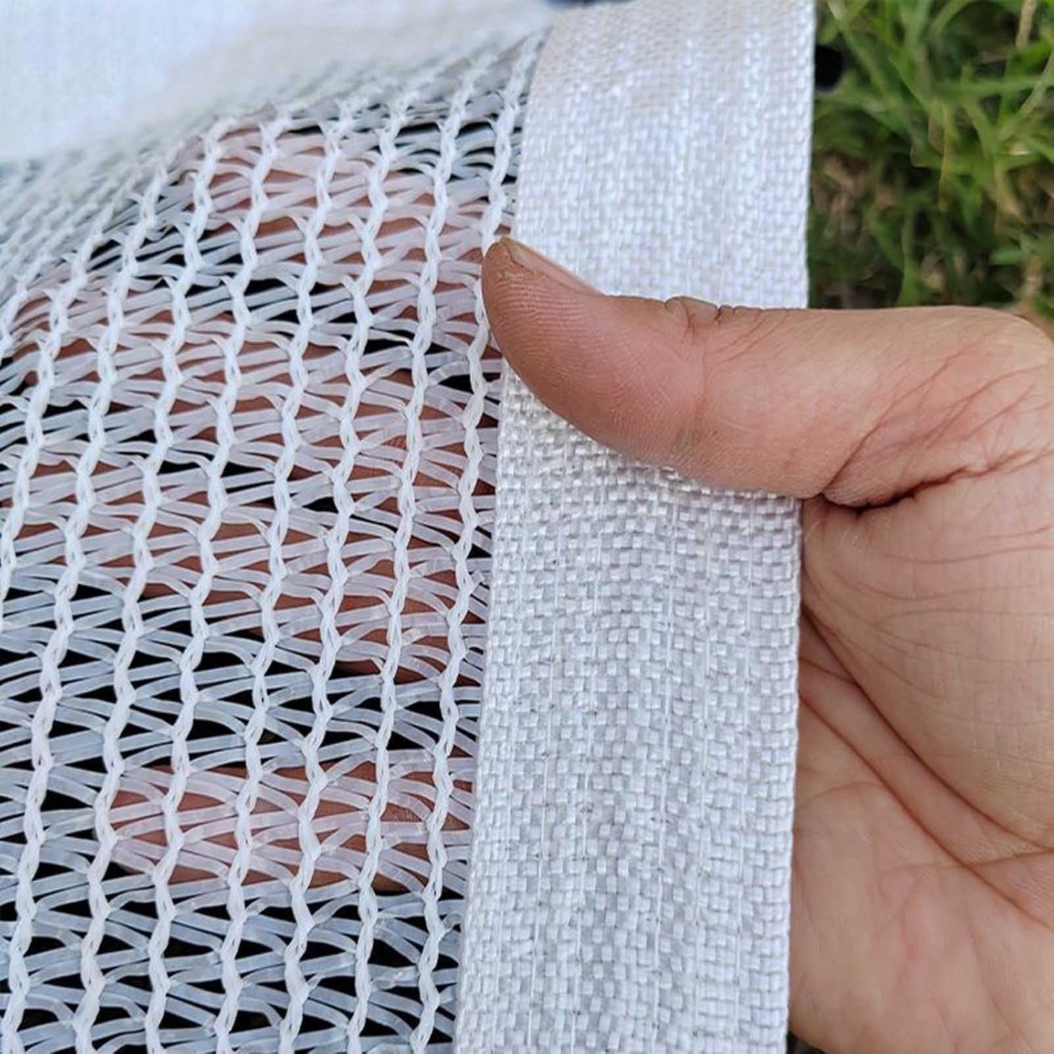 Witte schaduwdoek kas zonnebrandcrème schaduwnet zware schaduwdoek 1x2,0 m 3×5,0 m 4×5,0 m 2x2,0 m schaduwzeil for buitenpatio carport tuin 50% schaduwpercentage(2x2.0m(6.6x6.6ft))