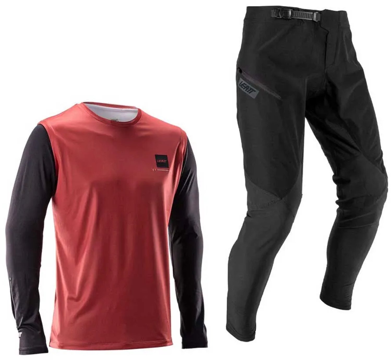 Langarmshirt Leatt Ride MTB Gravity 1.0 Stofrood