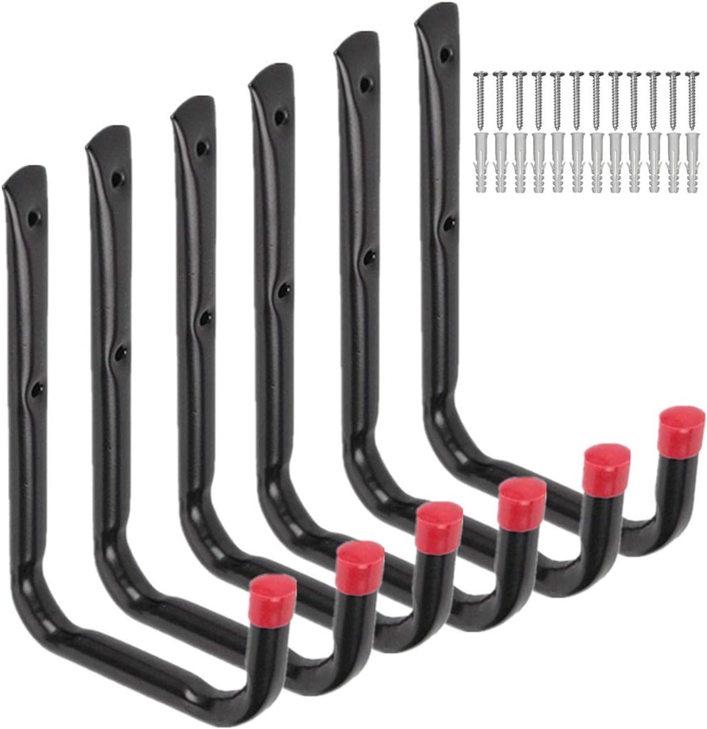SnelShoppen - Heavy Duty Garage Opslag Haken, Universeel Wandmontage U Rack Organizersysteem, Allround Hangers voor Fiets, Stoel, Ladder, Tuinslang, G