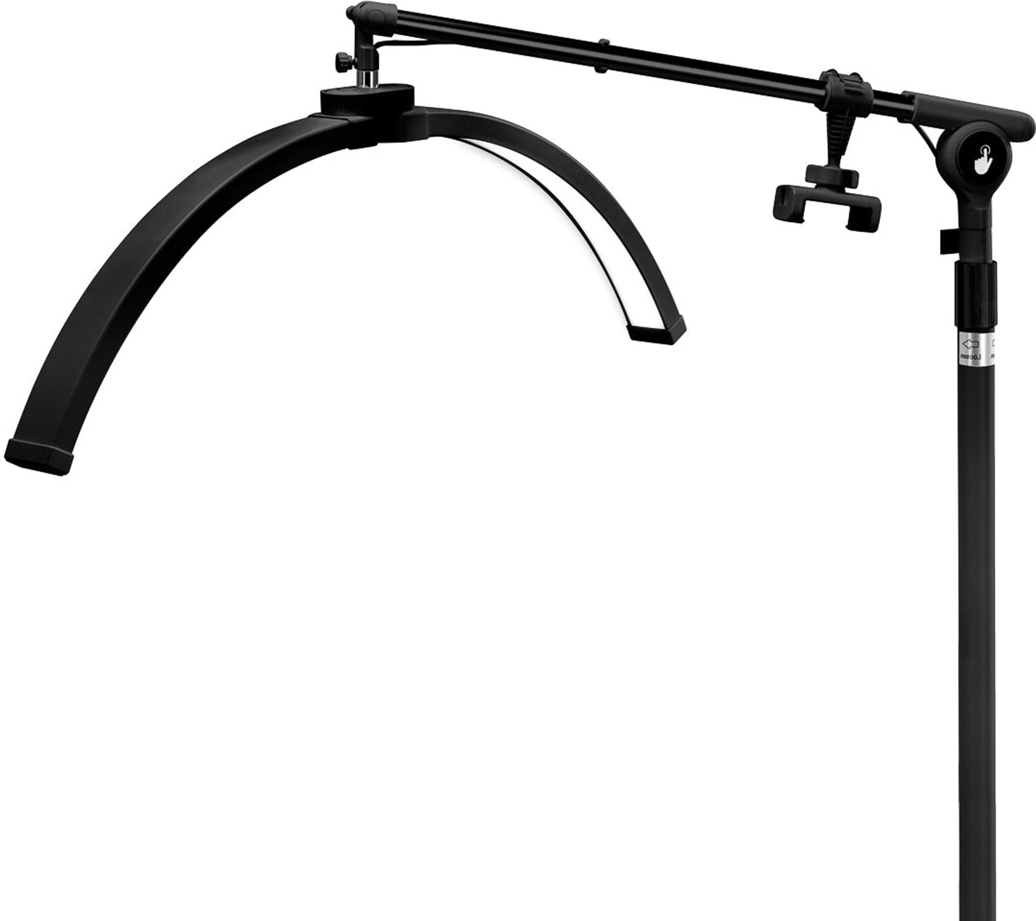 Glow Wimperbehandelingslamp Zwart – Schaduwloze Cosmetische LED Lamp met Boogkop – Verstelbare Beautylamp voor Wimperextensions, Nagelbehandelingen & Make-up