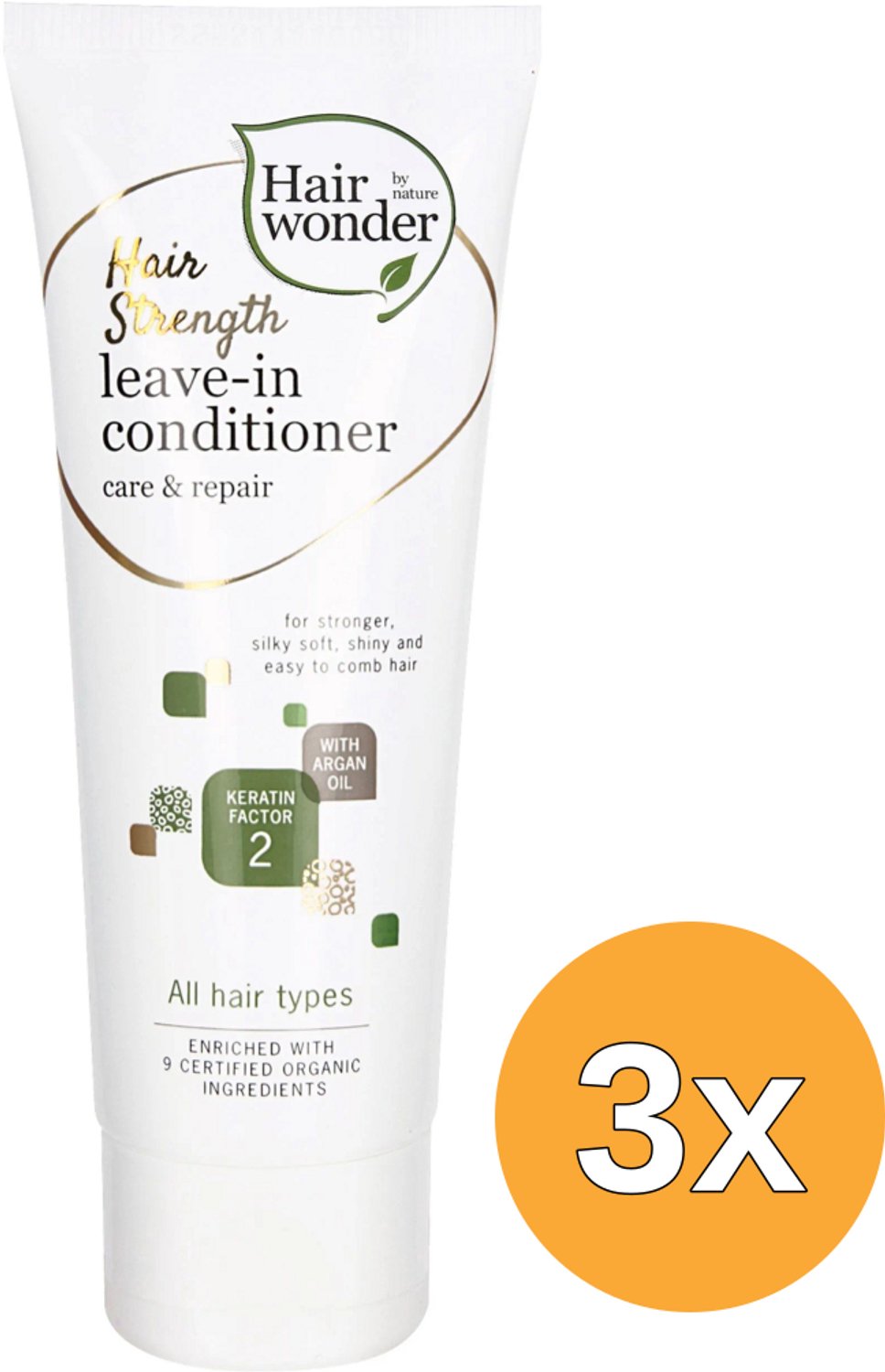3x Hairwonder Hair Strength Leave-in Con (75 ml)