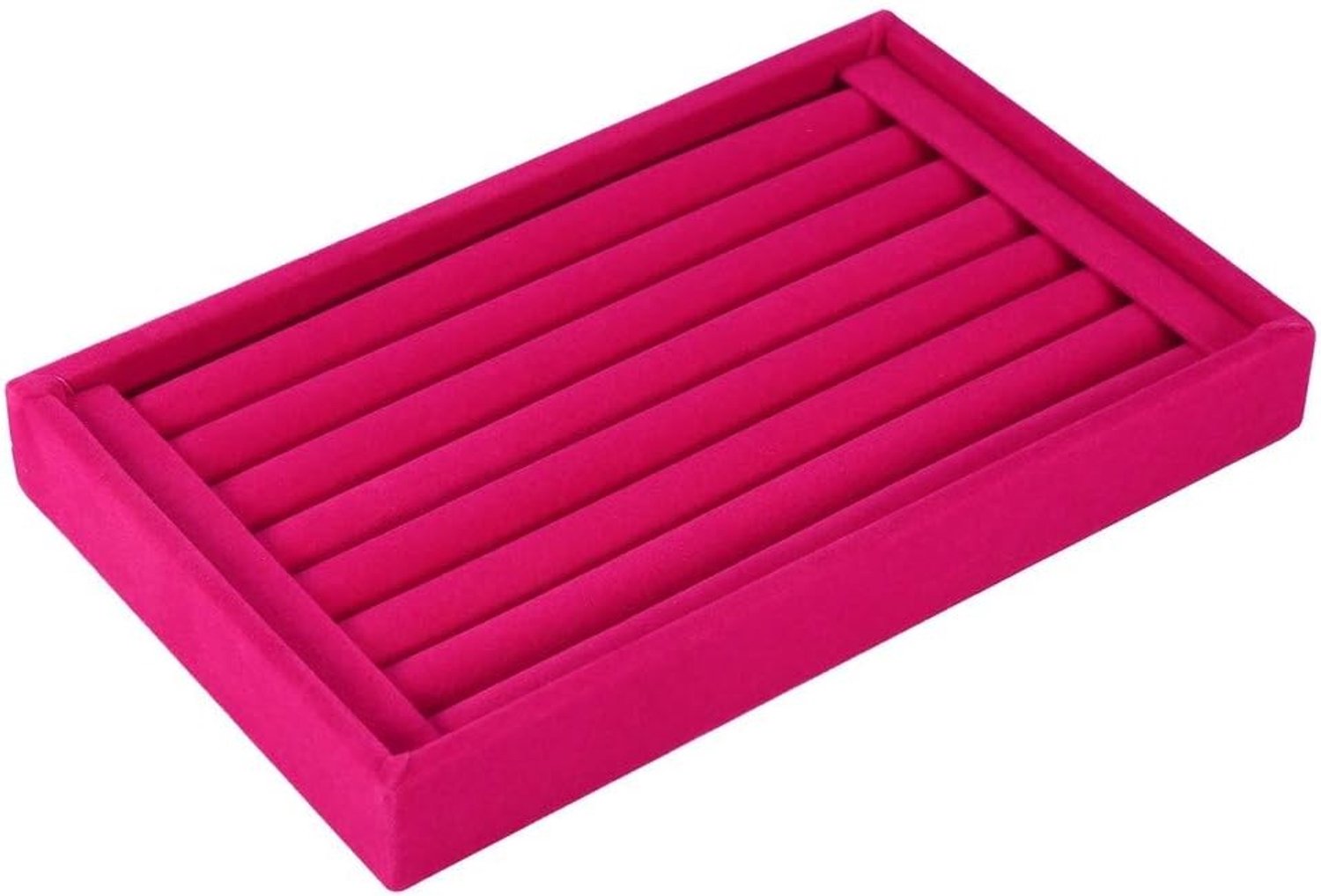 Elegante witte ringdisplay tray van fluweel voor het tonen van sieraden, ringen en accessoires - Perfect voor juweliers en evenementen