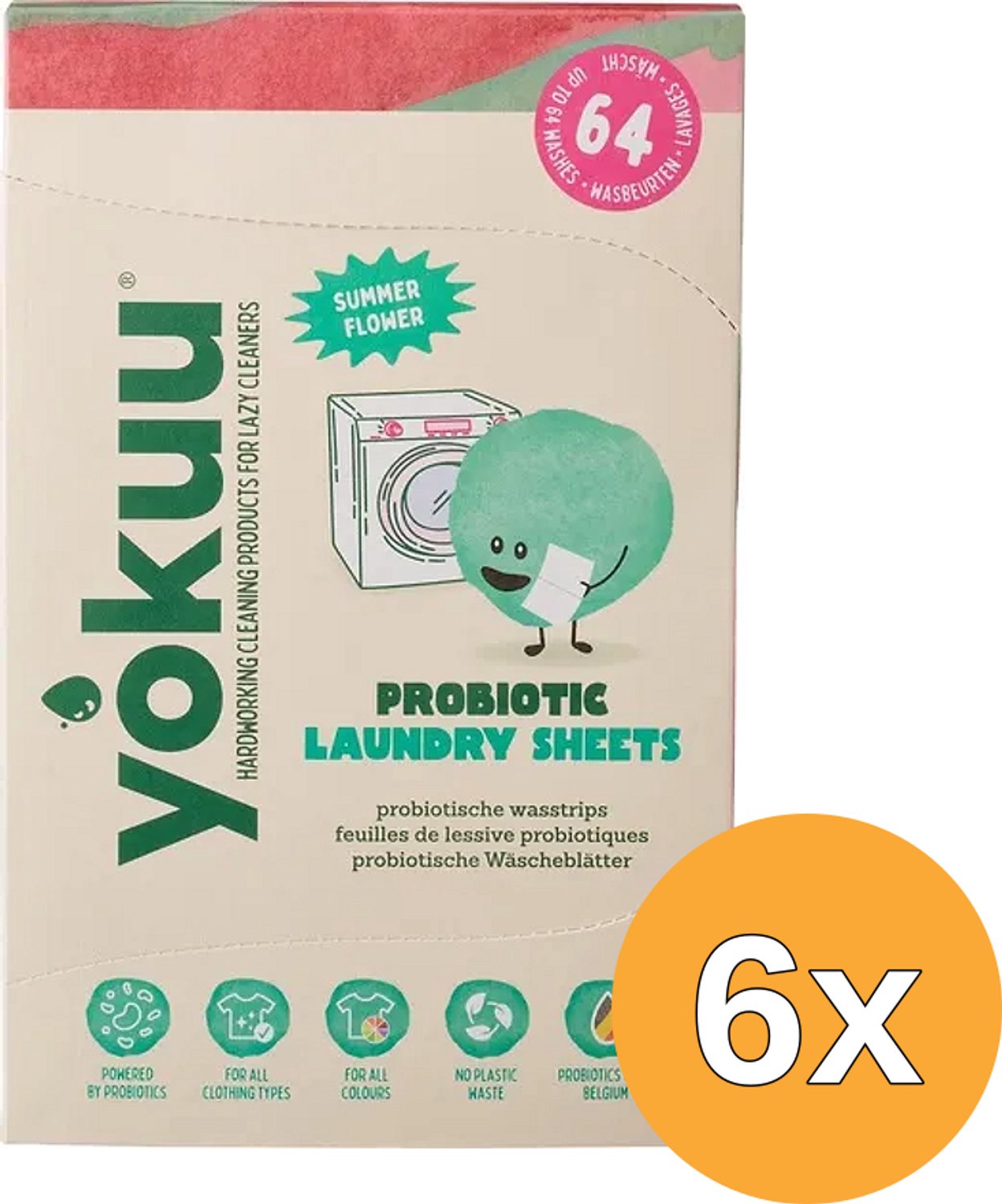 6x Yokuu Wasstrips Zomerbloem (32 stuks)