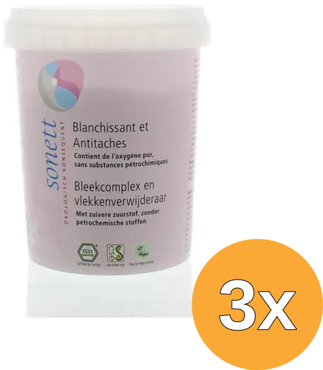 3x Sonett Bleekmiddel Zuurstof Basis (450 gr)