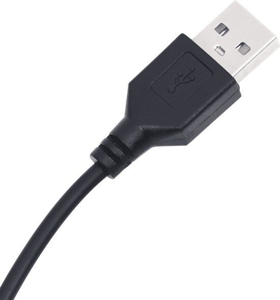 Connecteur USB-A noir avec câble pour l'alimentation.