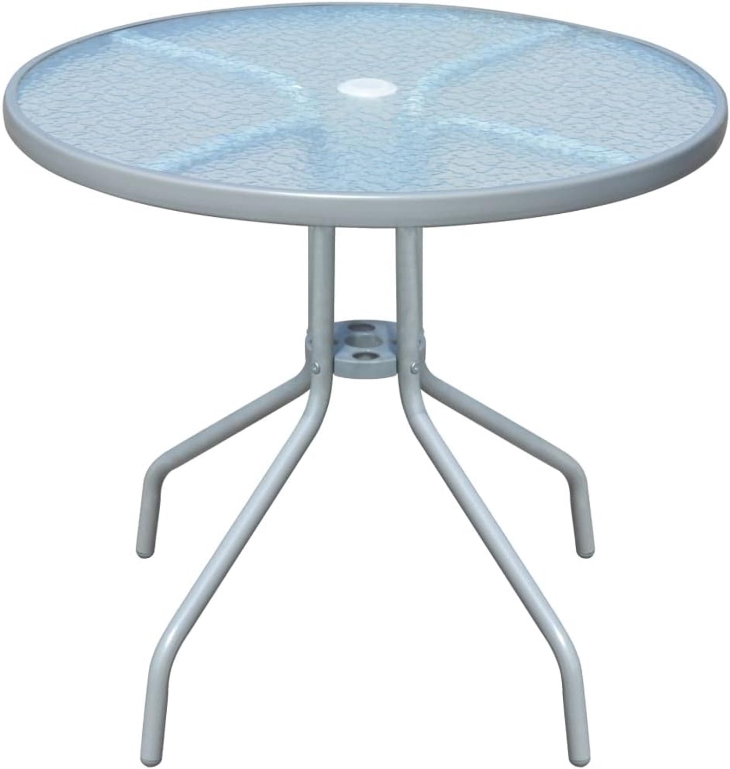 Tuinmeubelset, 5-delig, staal, zwart