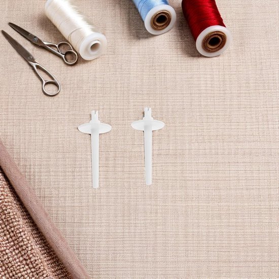10 Stuks Naaimachine Accessoires Naaimachine Draadhouder Machine Draadkap Plastic Klospen Draadklospen Draadspin Draadhouderkap Wit — afbeelding 2