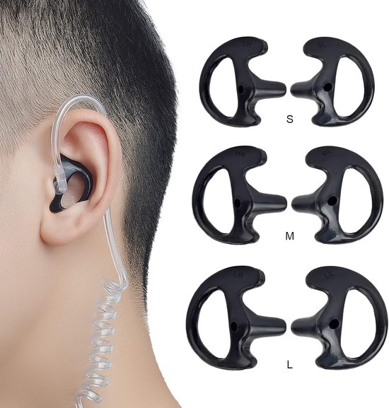 Portofoon geluidsbuis headset, vervangende oordopjes voor hoortoestellen — afbeelding 3