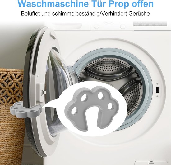 Duurzame Deursteunen voor Voorladers, 2 Kleurige Steunen voor Wasmachine en Droger, Open Deurstoppers voor Veiligheid en Ondersteuning — afbeelding 4