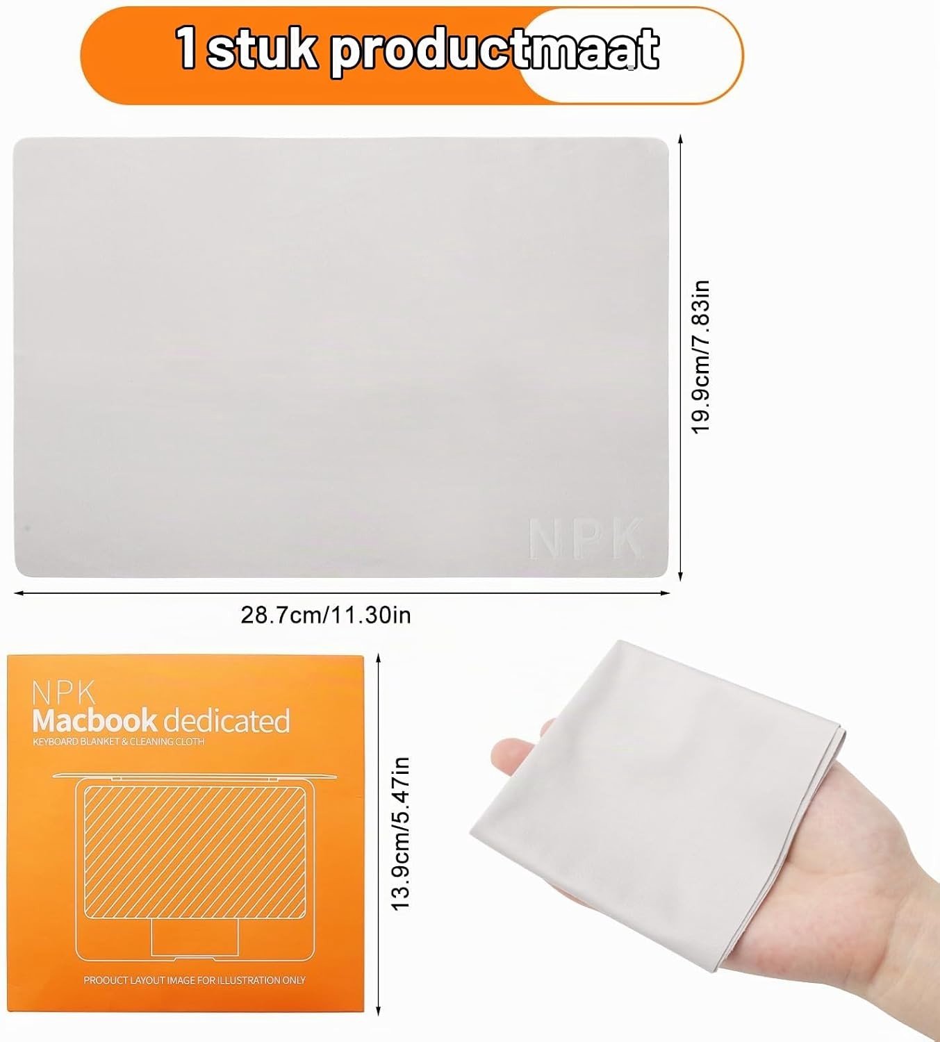 Schermreinigingsdoek en Toetsenbordhoezen voor MacBook Pro 13/14 inch en Air - Ideaal voor Display Reiniging en Toetsenbordbescherming