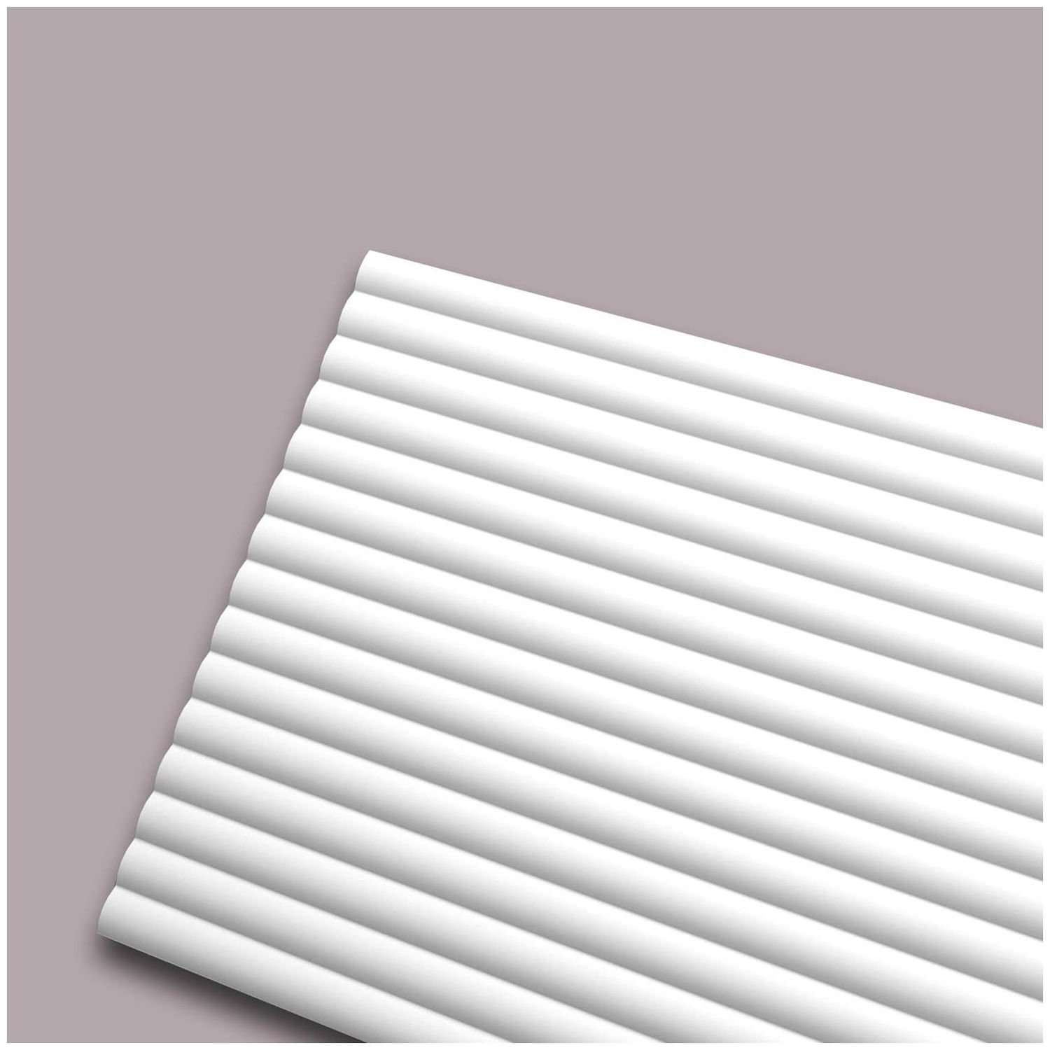 3d muurpaneel NMC CANOPÉE S 2600 WALLSTYL Noel Marquet Muurbekleding Akoestisch paneel Decorative element Wandlijst Lijstwerk Sierlijst modern design wit 2,6 m