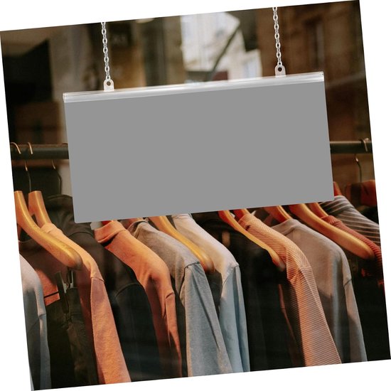 10stuks Pvc Poster Hanger Rail Eenvoudige Installatie Snelle Bevestiging Voor Stabiliteit Van Posters Advertenties Voor Supermarkten — afbeelding 2