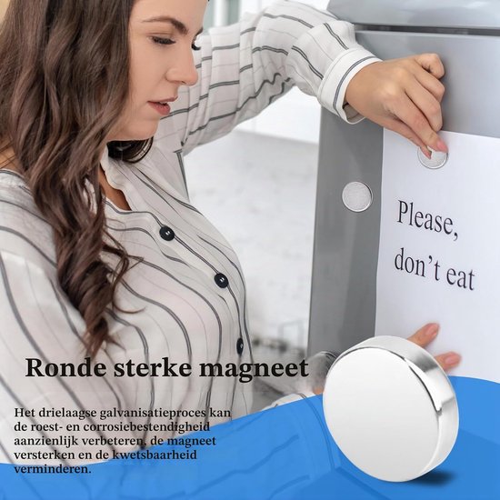 100 stuks magneten, kleine magneten, sterke neodymium-magneten, mini 7 x 2 mm, rond, voor prikbord, magneetbord, koelkast, whiteboard, handwerk, foto's, sterke magneten — afbeelding 4