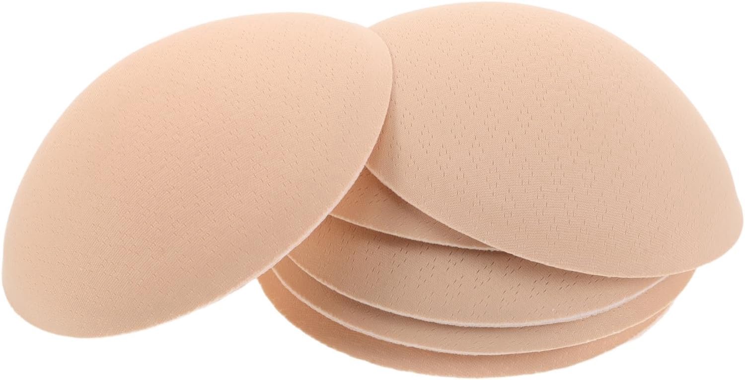 3 Paar Naadloze Ultra- Niet-klevende Borstpads Ademend Latex Inserts Ronde Veiligheidsinzetstukken voor Vrouwen Geschikt voor Bikini S Zomerkleding
